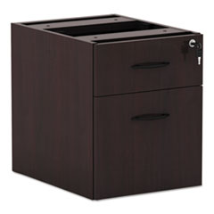 Alera® Alera Valencia Series 3/4 Box/File Pedestal,15 5/8w x 20 1/2d x 19 1/4h,Mahogany
