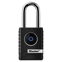 Master Lock® 4401DLH Bluetooth Padlock, Outdoor, Black/Silver, 2 7/32" Width