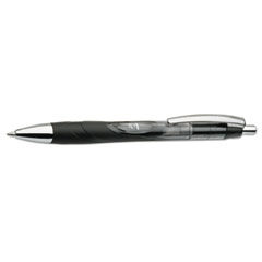 7520015068500, SKILCRAFT VISTA Gel Pen, Retractable, Medium 0.7 mm, Black Ink, Smoke Barrel, Dozen