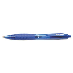 7520014457223, SKILCRAFT VISTA Ballpoint Pen, Retractable, Medium 1 mm, Blue Ink, Translucent Blue Barrel, Dozen