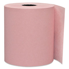 Iconex™ Direct Thermal Printing Paper Rolls, 0.45" Core, 3.13" x 230 ft, Pink, 50/Carton