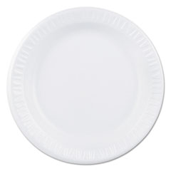 Dart® Center Piece Laminated Foam Dinnerware, Plt, 10 1/4", Champagne, 125/BG, 4 BG/CT