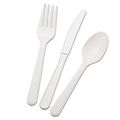 7360015643560, SKILCRAFT Biobased Cutlery Set with Knife, Spoon, Fork, 400 Sets/Box