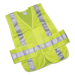 8415015984875, SKILCRAFT Safety Vest-Class 2 ANSI 107 2010 Compliant, One Size Fits All, Lime/Silver