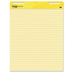 Post-it® Easel Pads Self Stick Easel Pads, Ruled, 25 x 30, Yellow, 2 30 Sheet Pads/Carton