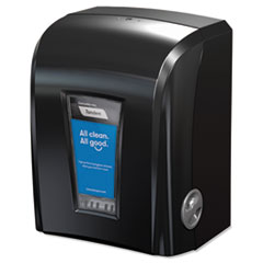 Cascades PRO Tandem Electronic Hybrid Roll Towel Dispenser, 12.3 x 9.3 x 16.4, Black