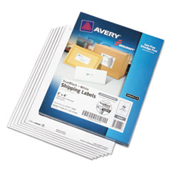 7530013360540, SKILCRAFT Laser Labels, Label Printers, 2 x 4, White, 10/Sheet, 100 Sheets/Box