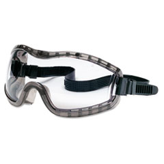 MCR™ Safety Stryker Safety Goggles, Chemical Protection, Black Frame