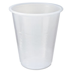 Fabri-Kal® RK Crisscross Cold Drink Cups, 3 oz, Clear, 100 Bag, 25 Bags/Carton