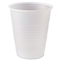 Fabri-Kal® RK Ribbed Cold Drink Cups, 5 oz, Clear, 100/Bag, 25 Bags/Carton