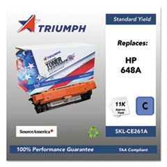 Triumph™ 751000NSH1115 Remanufactured CE261A (648A) Toner, 11,000 Page-Yield, Cyan