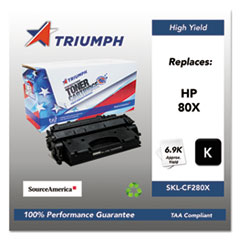 Triumph™ 751000NSH1319 Remanufactured CF280X (80X) High-Yield Toner, 6,900 Page-Yield, Black