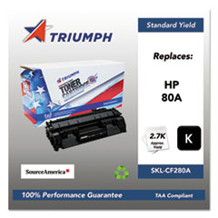 Triumph™ 751000NSH1318 Remanufactured CF280A (80A) Toner, 2,700 Page-Yield, Black