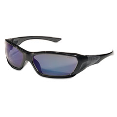 MCR™ Safety ForceFlex Safety Glasses, Black Frame, Blue Lens
