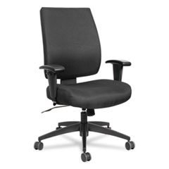 Alera® Wrigley Series High Performance Mid-Back Synchro-Tilt Task Chair, Black