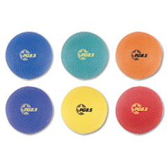 Champion Sports Playground Ball Set, Nylon, Assorted Colors, 6/Set