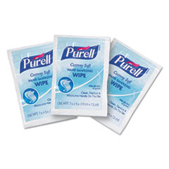 PURELL® Cottony Soft Individually Wrapped Sanitizing Hand Wipes, 5 x 7, 1000/Carton