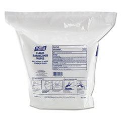 PURELL® Hand Sanitizing Wipes, 6" x 8", White, Fresh Citrus Scent, 1200/Refill Pouch, 2 Refills/Carton
