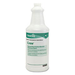 Diversey™ Crew Restroom Floor/Surface NA Disinfectant Cleaner Capped Bottle, 32oz,12/CT