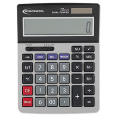 Innovera® 15968 Minidesk Calculator, 12-Digit LCD