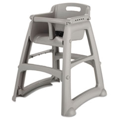 Rubbermaid® Commercial Sturdy Chair Youth Seat, Fully Assembled, Platinum