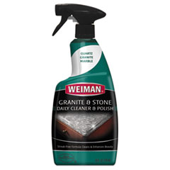 WEIMAN® Granite Cleaner and Polish, Citrus Scent, 24 oz Spray Bottle, 6/Carton