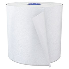 Cascades PRO Signature Hardwound Roll Towels for Tandem Dispensers, TAD, 1-Ply, 7.5" x 775 ft, White, 6 Rolls/Carton