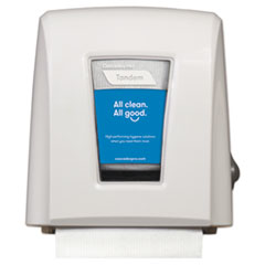 Cascades PRO Tandem Mechanical No-Touch Roll Towel Dispenser, 11.6 x 7.3 x 12.6, White