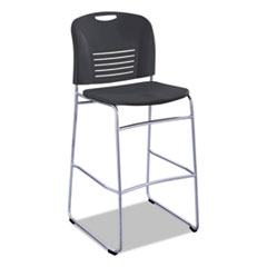 Safco® Vy Sled Base Bistro Chair, Black