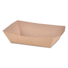 SCT® Eco Food Trays, 2 lb Capacity, Brown Kraft, Paper, 1,000/Carton