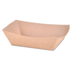 SCT® Eco Food Trays, 1 lb Capacity, Brown Kraft, Paper, 1,000/Carton