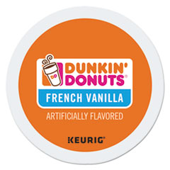 Dunkin Donuts® K-Cup Pods, French Vanilla, 24/Box