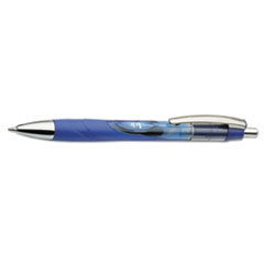 7520015068502, SKILCRAFT VISTA Gel Pen, Retractable, Medium 0.7 mm, Blue Ink, Translucent Blue Barrel, Dozen