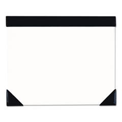 House of Doolittle™ Executive Doodle Desk Pad, 25-Sheet White Pad, Refillable, 22 x 17, Black/Silver
