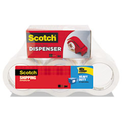 Scotch® 3850 Heavy-Duty Packaging Tape, 1.88" x 54.6yds, 3" Core, Clear, 6/Pack