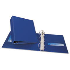 Avery® Durable Binder with Two Booster EZD Rings, 11 x 8 1/2, 3", Blue