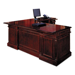 DMi® Furniture Keswick Collection Left Pedestal Desk, 72w x 36d x 30h, Cherry