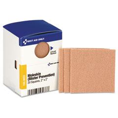 First Aid Only™ Refill for SmartCompliance General Business Cabinet, Moleskin, 2 x 2, 20/Box