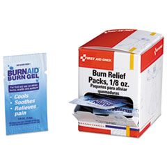 First Aid Only™ Burn Gel, 1/8 oz Packs, 25/Box