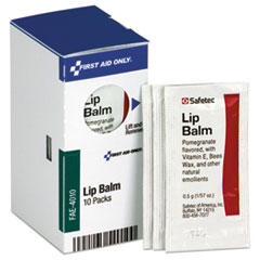 First Aid Only™ Refill for SmartCompliance General Business Cabinet, Lip Balm,0.5g Pack, 10/Bx