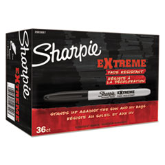 Sharpie® Extreme Permanent Markers - Office Pack, Fine, Black, 36/PK