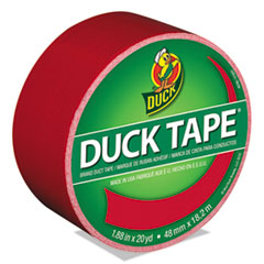 Duck® Colored Duct Tape, 9 mil, 1.88" x 20 yds, 3" Core, Red