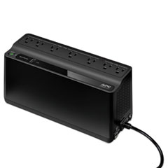 APC® Back-UPS 600 VA Battery Backup System, 7 Outlets, 490 J