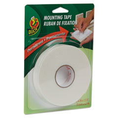 Duck® Permanent Foam Mounting Tape, 3/4" x 15ft, White