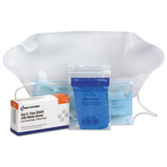 First Aid Only™ Refill for SmartCompliance General Business Cabinet, Eye and Face Shield, Gloves