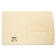 Pendaflex® Divide it Up File Folder, Multi Section, 1/2 Cut Tab, Letter, Manila, 24 pack
