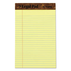 TOPS™ "The Legal Pad" Ruled Perforated Pads, 5 x 8, Canary, 50 Sheets, Dozen