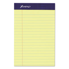 Ampad® Mead Jr. Legal Ruled Pad, 5 x 8, Canary, 50 Sheets/Pad, 4 Pads/Pack