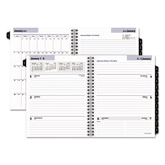 AT-A-GLANCE® DayMinder® Executive Weekly/Monthly Refill, 6 7/8 x 8 3/4, 2018
