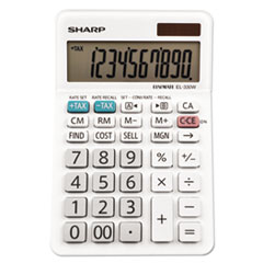 Sharp® EL-330WB Desktop Calculator, 10-Digit LCD